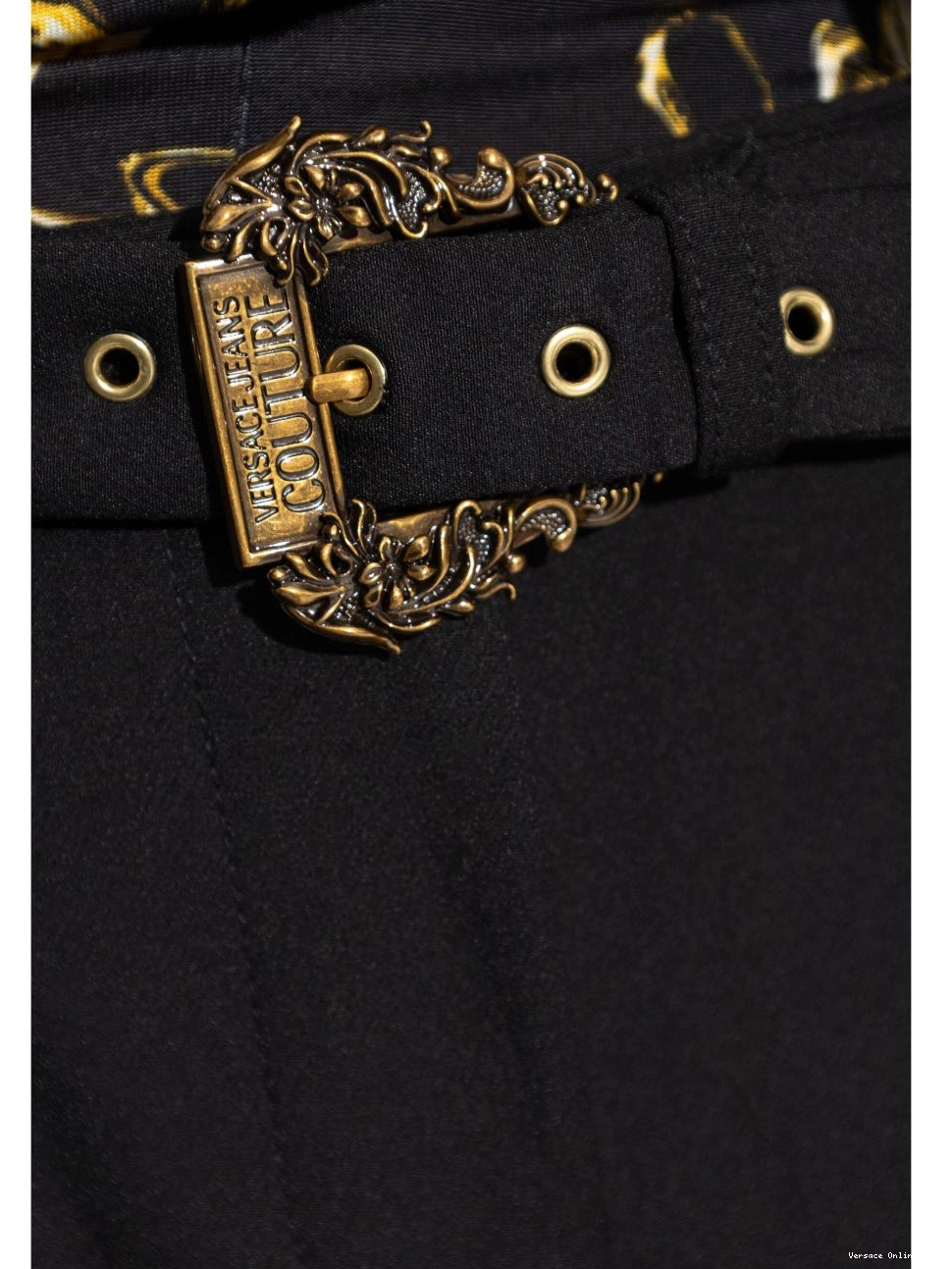 Affordable Jeans Versace belted Women trousers Couture tailored 0716